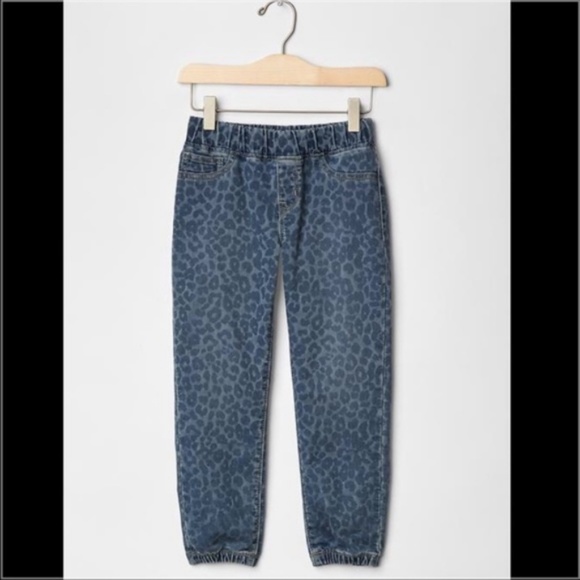 GAP Other - GAP Girls Cheetah Leopard Jean Denim Joggers Anima